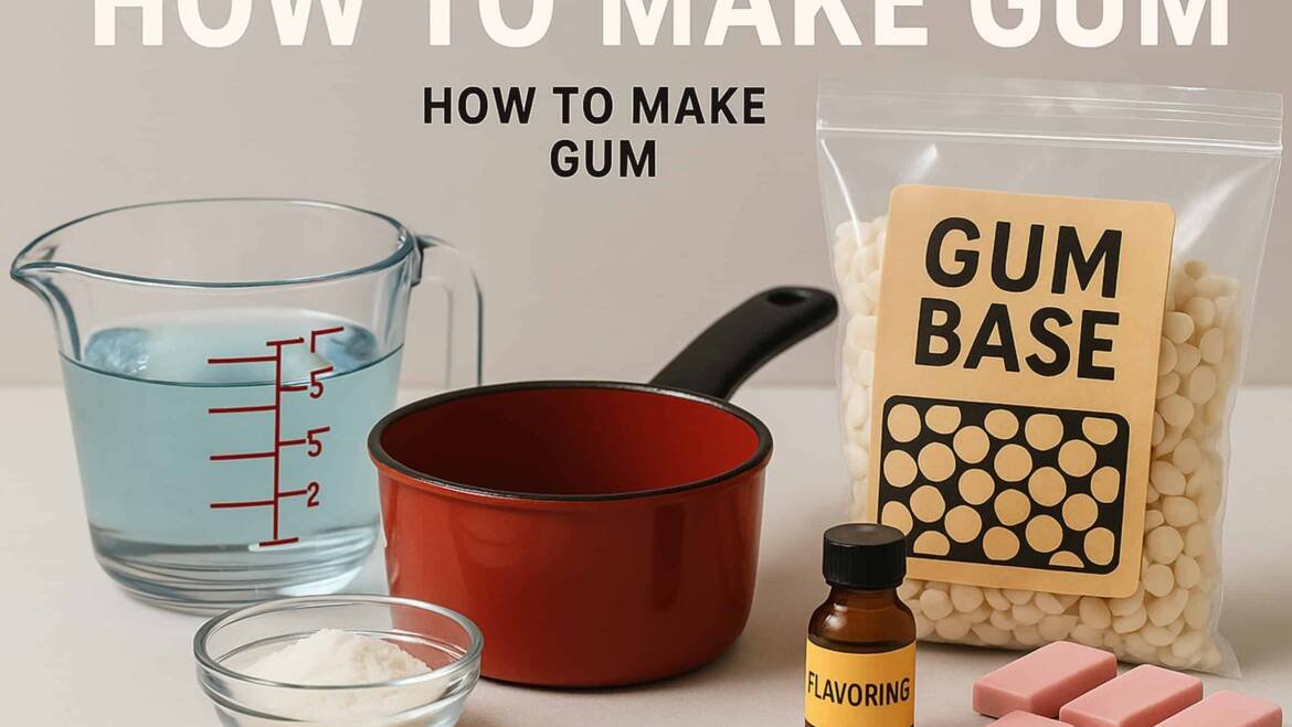 how to make chewing gum ?