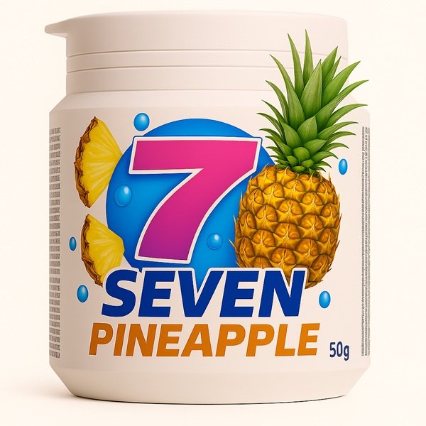Round container pineapple sugar-free chewing gum