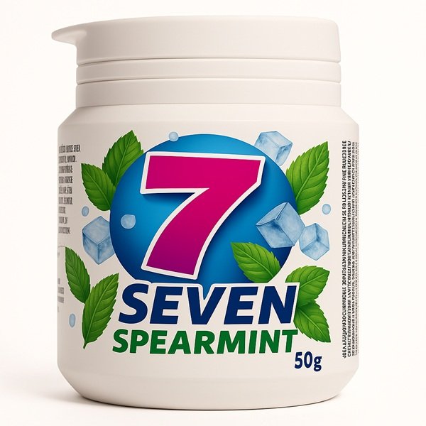 round container spearmint sugar-free chewing gum